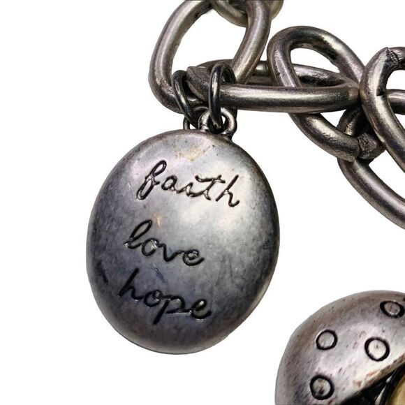 Cracker Barrel Silver/Gold Inspirational Bracelet - Picture 9 of 12